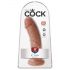 King Cock 8 dildot (20 cm) - tume naturaalne