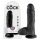 King Cock 8 munanditega dildo (20 cm) - must 