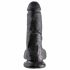 King Cock 8 munandiga dildo (20 cm) - must