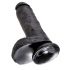 King Cock 8 munanditega dildo (20 cm) - must 