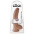 King Cock 9 munanditega dildo (23 cm) - pruun