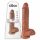 King Cock 10 munandiga suur dildo (25 cm) - pruun