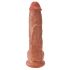 King Cock 10 munanditega suur dildo (25 cm) - pruun 