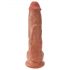 King Cock 10 munandiga suur dildo (25 cm) - pruun