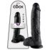 King Cock 10 munandiga dildo (25 cm) - must 