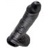 King Cock 10 munanditega dildo (25 cm) - must