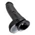 King Cock 10 munandiga dildo (25 cm) - must 