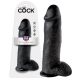 King Cock 12 munandiga suur dildo (30 cm) - must