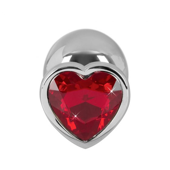 You2Toys - Diamond - 85g alumiiniumist anaalne dildo (hõbe-punane)