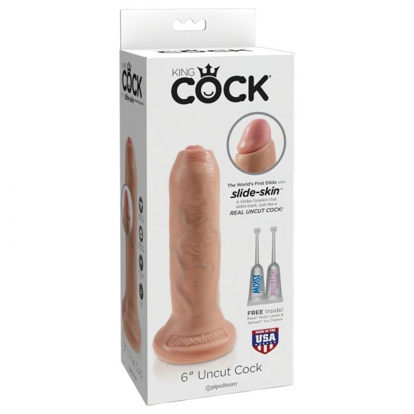 King Cock 6 - elutru dildo (15 cm) - naturaalne