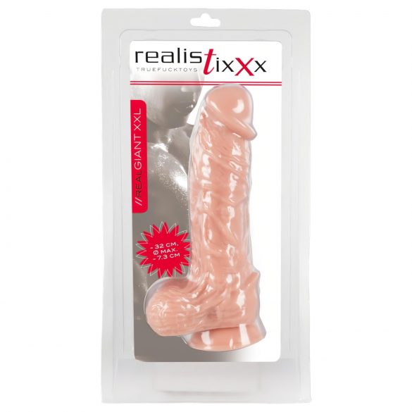 Realistixxx Giant XXL - Elutru Dildo (32cm) - Naturaalne