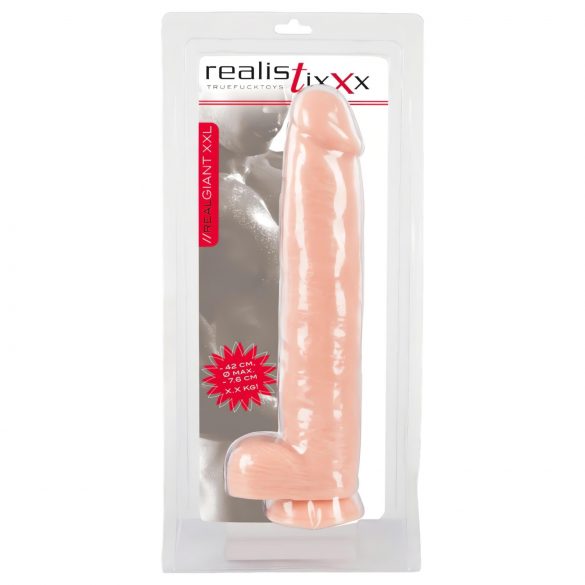 Realistixxx Giant 3XL - elutru dildos (42 cm) - naturaalne