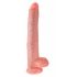 King Cock 14 munanditega suur dildo (35cm) - naturaalne 