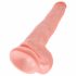 King Cock 14 munanditega suur dildo (35cm) - naturaalne 