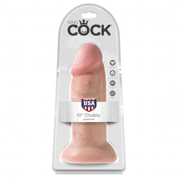 King Cock 10 dildó (25cm) - naturaalne