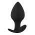 Black Velvet - silikoonist anaal dildo komplekt (3-osaline) - must