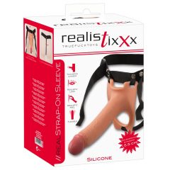   Realistixxx Strap-on - kinnitatav, õõnes, realistlik dildo (naturaalne)