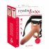 Realistixxx Strap-on - kinnitatav, õõnes, elutru dildo (naturaalne) 