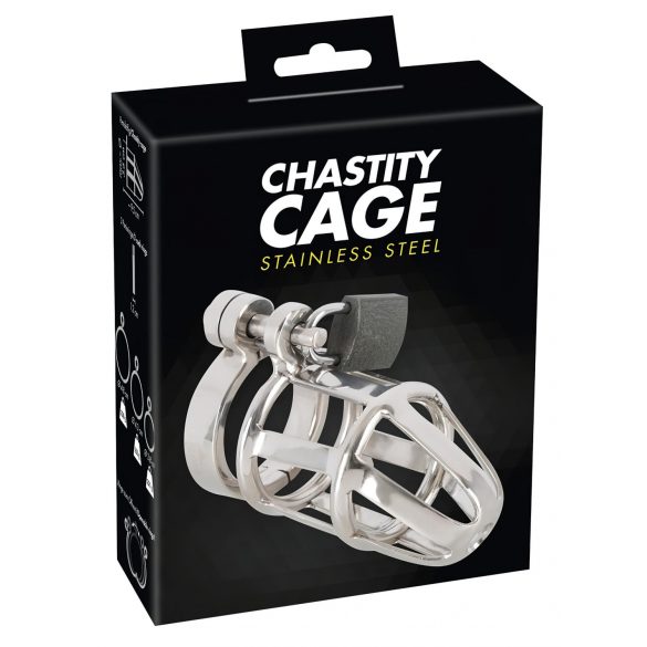 You2Toys - Chastity Cage - metallist peenise puuri, lukuga