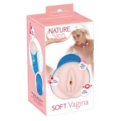   Nature Skin Soft - elutru püksa masturbaator (naturaalne-sinine)