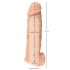 Realistixxx - munandirõngaga peenisehülss - 16cm (naturaalne) 