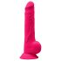 Silexd 9,5 - kohandatav iminapaga, munanditega dildo - 24 cm (roosa) 