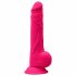 Silexd 9,5 - kohandatav iminapaga, munanditega dildo - 24 cm (roosa) 