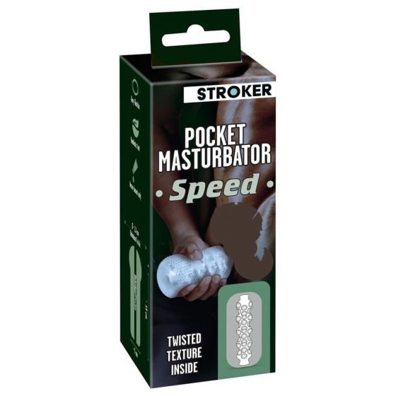 STROKER Speed - läbipaistev tehis-tuhar masturbaator
