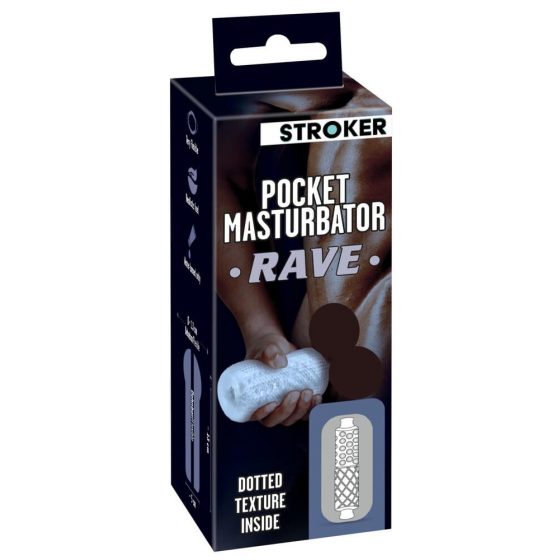 STROKER Rave - läbipaistev masturbaator-tagumikujuline