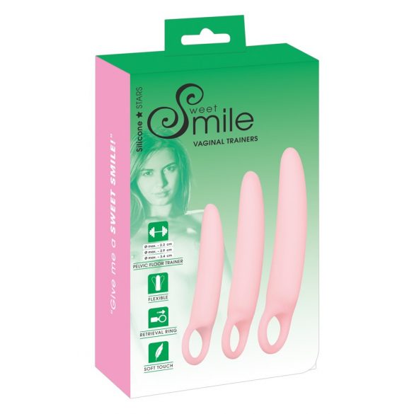 SMILE - Vaginaaltreenerite komplekt - roosa (3-osaline) 