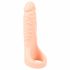 Realistixxx Double F - elutru dildo peeniserõngaga (naturaalne) 