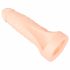 Realistixxx Double F - elutru dildo peeniserõngaga (naturaalne) 