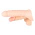 Realistixxx Double F - elutru dildo peeniserõngaga (naturaalne) 