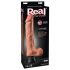 Real Feel Deluxe No.12 - munanditega, elutru vibraator (naturaalne)