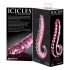 Icicles No. 24 - triibuline klaasist dildo (roosa) 