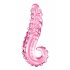 Icicles No. 24 - triibuline klaasist dildo (roosa) 