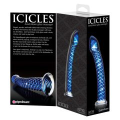 Icicles No. 29 - spiraalne klaasist dildos (sinine)