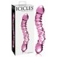 Icicles No. 55 - kahe otsaga G-punkti klaasdildo (roosa)