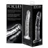 Icicles No. 62 - peenise kujuga klaasist dildo (läbipaistev)