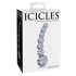 Icicles nr 66 - kumer, kuulidega, klaasist dildo (läbipaistev) 