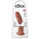 King Cock 9 - iminapaga realistlik dildoe (23cm) - tume naturaalne 