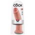 King Cock 10 - suur iminapaga dildo (25cm) - naturaalne 