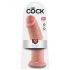 King Cock 10 - võimas iminapaga dildos (25cm) - naturaalne