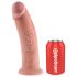 King Cock 10 - suur iminapaga dildo (25 cm) - naturaalne