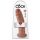 King Cock 10 - suur iminapaga dildo (25 cm) - tume naturaalne