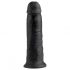 King Cock 10 - suur iminapaga dildo (25cm) - must