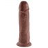 King Cock 10 - suur iminapaga dildo (25cm) - pruun