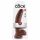 King Cock 9 - suur iminapaga dildo munanditega (23 cm) - pruun