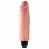 King Cock 6 Stiffy - veekindel, realistlik vibraator (15cm) - naturaalne 