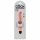 King Cock 7 Stiffy - veekindel, elutru vibrator (18cm) - naturaalne 